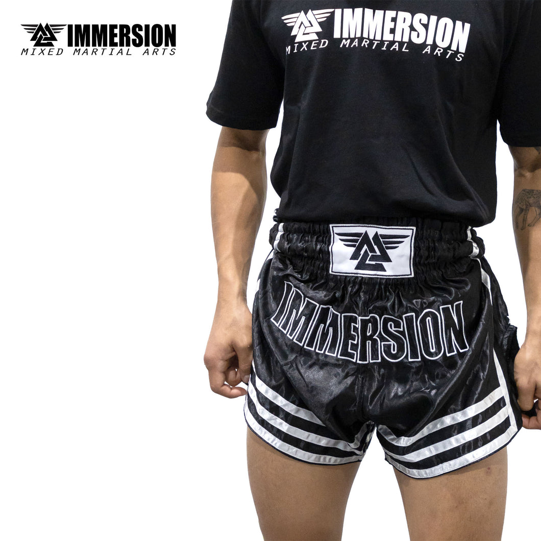 Immersion Muaythai Shorts - Black Edition